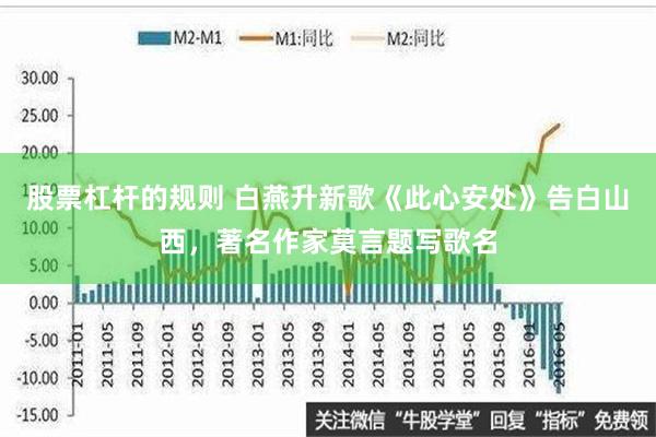 股票杠杆的规则 白燕升新歌《此心安处》告白山西，著名作家莫言题写歌名