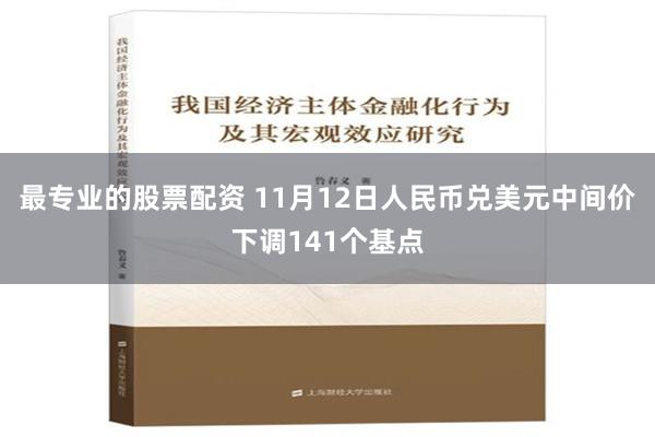 最专业的股票配资 11月12日人民币兑美元中间价下调141个基点